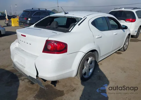 2013 Dodge Avenger Se from USA, damaged, VIN 1C3CDZAB5DN645276